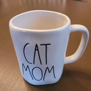 Rae Dunn White Cat Mom Mug